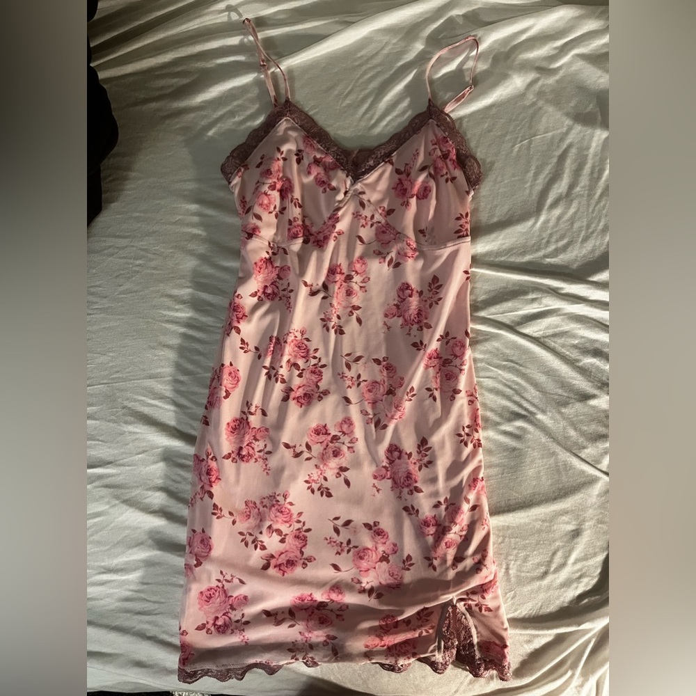 pink flower dress